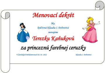 menovací dekrét menovací dekrét
